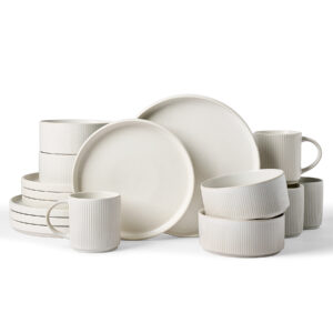Richmount Star Series 16 Pieces Dinnerware Set with Cups, Service for 4